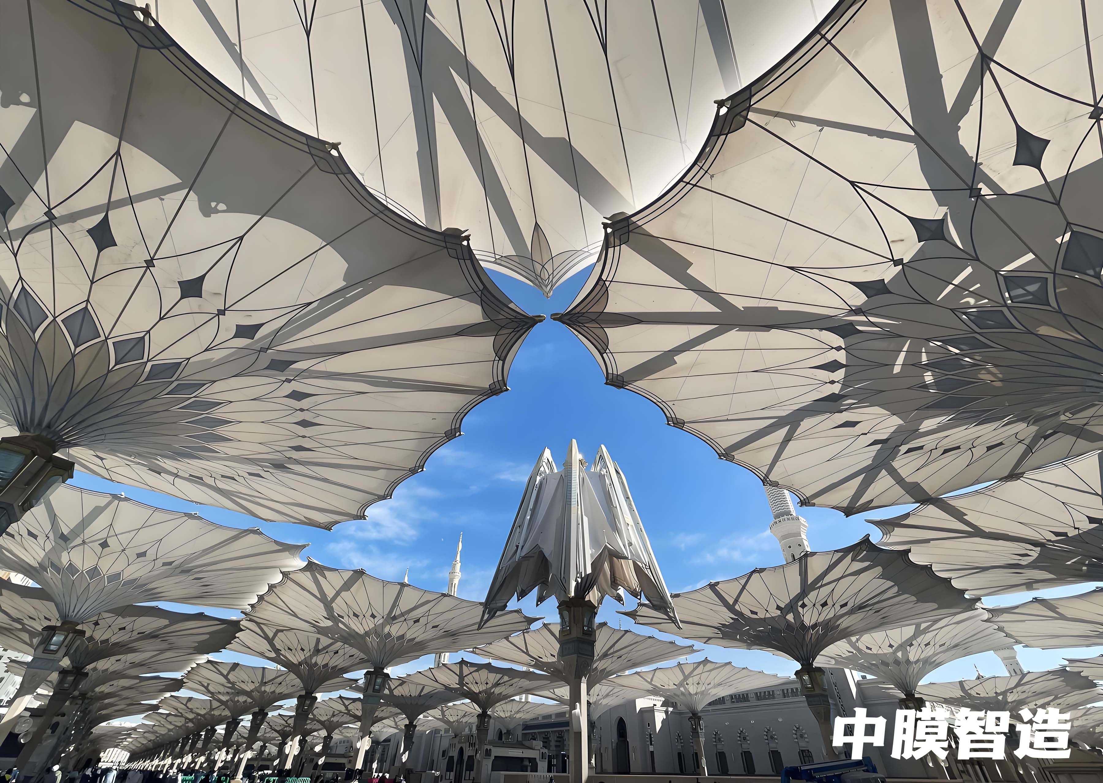 沙特麦地那先知寺广场遮阳系统3